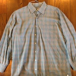 Peter Millar Large Checkered Button Down Shirt
